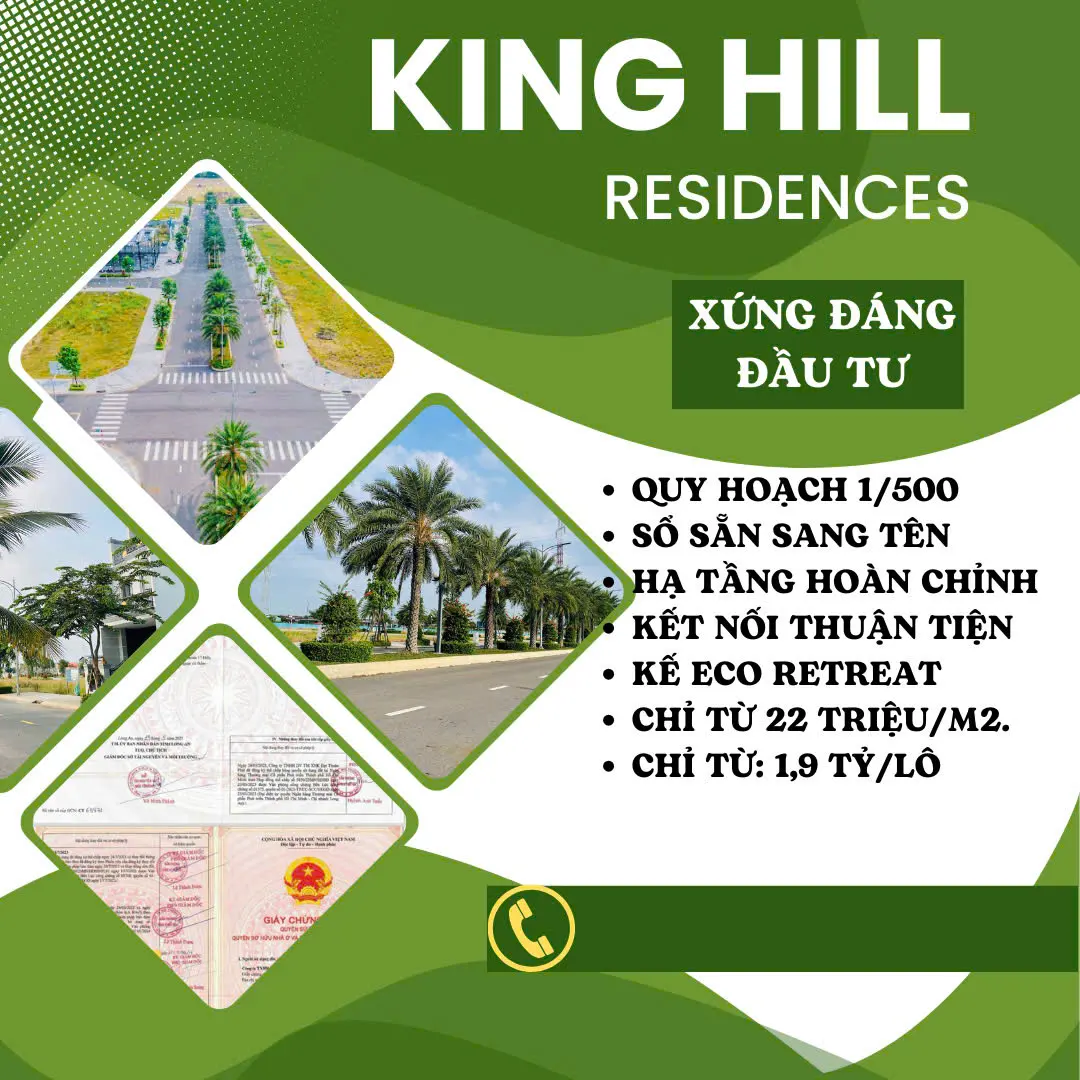 king hill residences là khu dân cư hiện đại với tiện ích đẳng cấp quốc tế